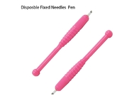 과장 금속 설명서 눈썹 문신 펜, 핑크색 영구적 메이크업 문신 펜