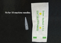 눈썹 영구적 메이크업 문신 기계 바늘을 위한 플라스틱 25 밀리미터 소독된 문신 1R 바늘 팁 노즐